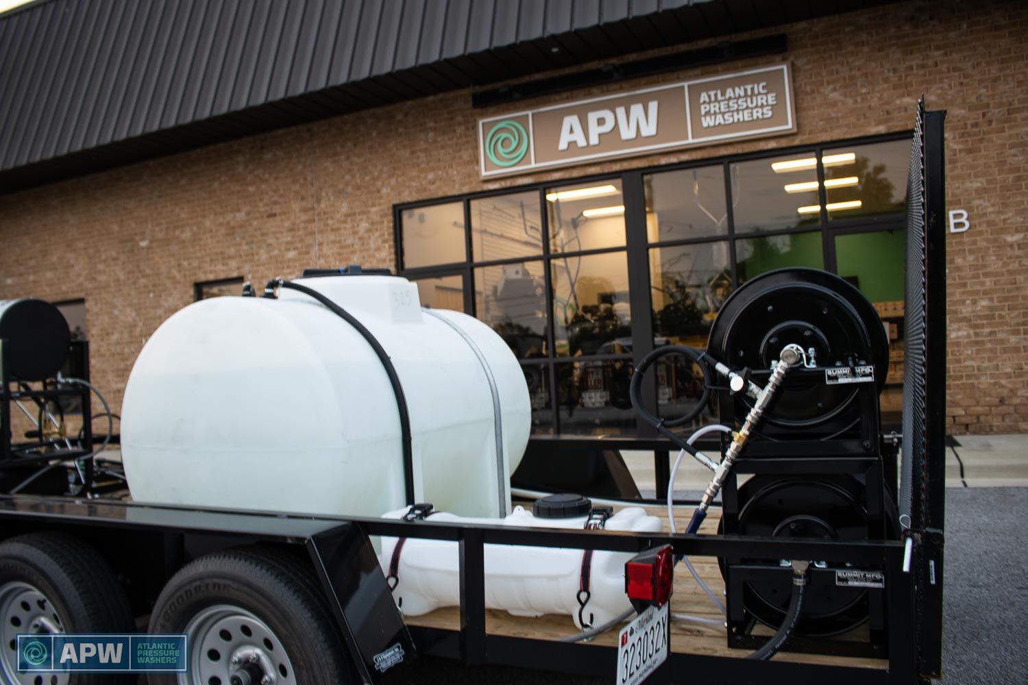 Custom Pressure Washer Trailer In Action 71921 Atlantic Pressure Washers Equipment sales